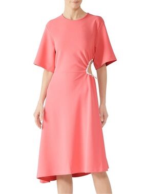 See by Chloe Pink Cutout Midi Dress Size Small